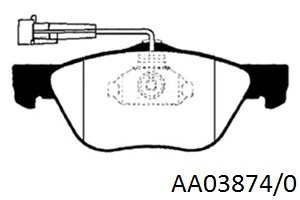 PASTILLAS LITTON ALFA ROMEO 145/6/FIAT MAREA