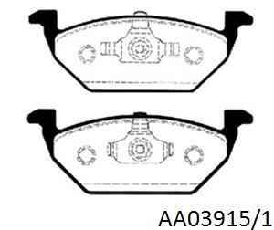 PASTILLAS LITTON AUDI - SEAT- SKODA - V.W BORA -