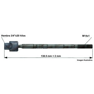 Precap Apex Fiat 128 Sistema Indalmec Hembra 3/4" x 20 Hilos