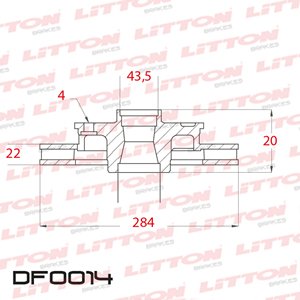 Disco Freno Fiat Argo 1.8 17/... Delante Ventilado