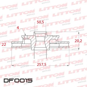 Disco Freno Alfa Romeo 164 2.0 EXC. TS 91/98 Del Ventilado