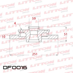 Disco Freno Fiat Linea 1.8 - 1.9 16V 08/... Trasero Solido