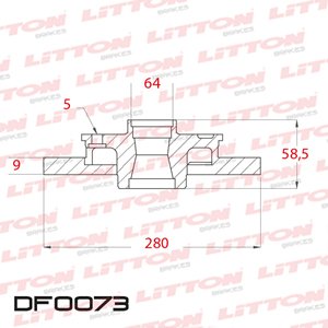 Disco Freno Honda CR-V 2.0 02/... Tras Solido
