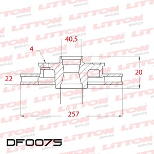 Disco Freno Fiat 500 1.4 16V 09/... Delante Ventilado