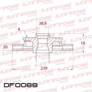 Disco Freno Volkswagen Golf GTI 92/94 Delante Ventilado