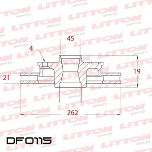 Disco Freno Honda City Civic CRX Fit Del Ventilado