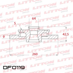 Disco Freno Honda Civic 06/.. Prelude 92/. Tras Solido