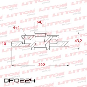 Disco Freno Honda Legend 2.7 89/90 Tras Solido