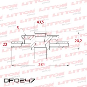 Disco Freno Alfa Romeo 147 2.0 16V - 1.9 JTD 00/... D Ventil