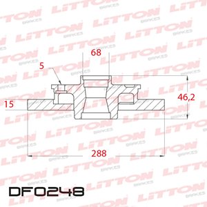 Disco Freno Audi A4 1.8 - Quattro / A6 2.0 94/. Del Solido