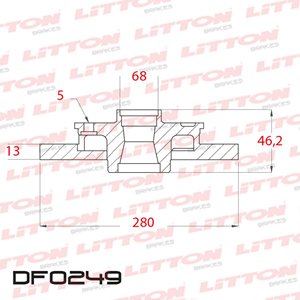 Disco Freno Audi A4 1.6 TD - 1.8 20V TD 94/97 Del Solido