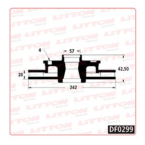 Disco Freno Kia 1.5 - 1.6I 93/.. Delante Ventilado