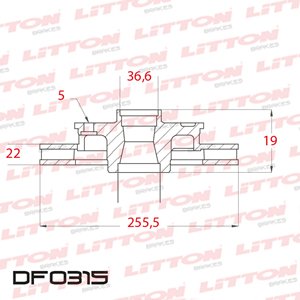 Disco Freno Volkswagen Bora 1.6I-Diesel 1.9 SDI 00/.Del Vent