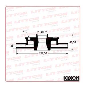 Disco Freno Volkswagen Passat 1.8 IV-V 96/..Delan Ventilado
