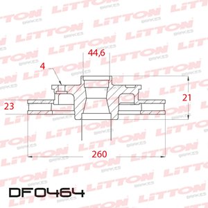Disco Freno Honda Civic 1.6 - 1.7 CTDI 03/. Del Ventilado