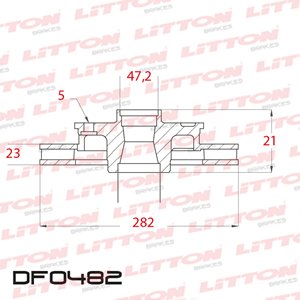 Disco Freno Honda CR-V 2.0 97/98 Del Ventilado