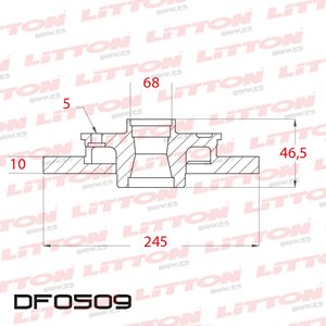 Disco Freno Audi 100 Todos - A8 - Q4 97/98 Tras Solido