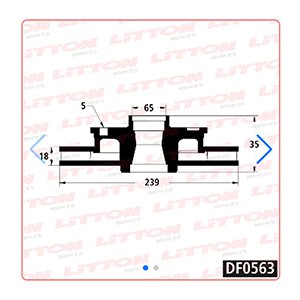 Disco Freno Volkswagen Crossfox 1.6 8V 05/...Delant Vent