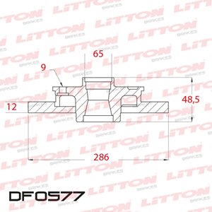Disco Freno Volkswagen Golf 2.0 V - VI 04/... Trasero Solido