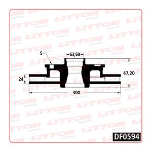 Disco Freno FordMondeo1.8i 16V TD2.0i 16V TDI2.5 V6 01/.D.V