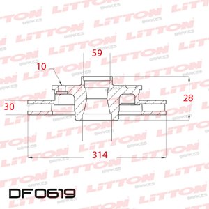 Disco Freno Audi 100 Todos 97/98 Del Ventilado