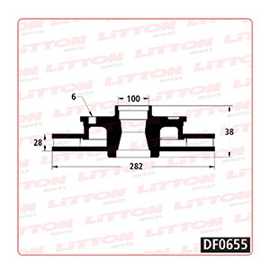 Disco Freno Nissan Frontier 4x2 03/04 02/..Trasero Ventilado