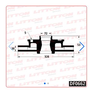 Disco Freno Jeep 3.0 CRDI-4.7-6.1 HEMI 05/..Delante Ventilad