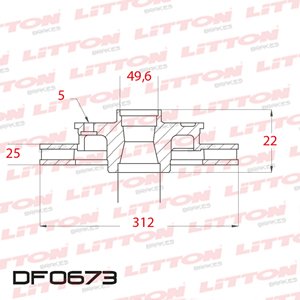Disco Freno Volkswagen  Vento 2.0 TSI FSI 09/... Delan Vent