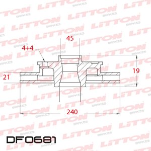 Disco Freno Honda Civic 1.3 - 1.5I - 1.6I 91/ Del Ventilado