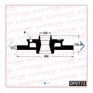 Disco Freno Iveco Daily 60-12 - 70-12 - 70-13 04/..T Solido