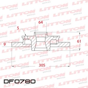 Disco Freno Honda CR-V 2.4 06/. Tras Solido