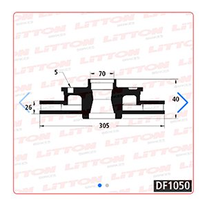 Disco Freno Fiat Toro 1.8-2.0-2.4 16V 17/..Delante Ventilado