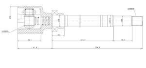 Junta Garma Peugeot 206 Partner Mang 330mm L/Caja Der 22/22