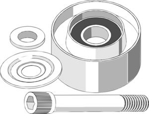 Polea Tensora Chica Hilux 3.0 Ruleman NSK c/ Bulon/Arandela
