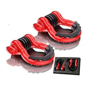 Juego x 2 Grillete Rojos Con Proteccion y Arandeja de Ajuste