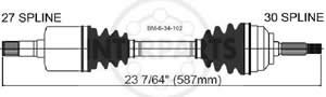 Semieje Garma BMW X5 01/06 Izq 587 mm 30/27