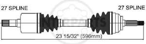 Semieje Garma Ford Explorer Ranger 02/03 Izq 597mm 27/27