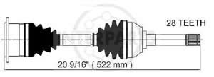 Semieje Garma Nissan Pathfinder 6 Cil 96/04 522mm 28/00