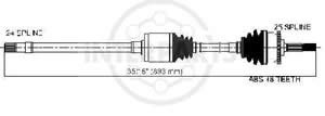 Semieje Garma Peugeot 206/207 HDI 98/ Der 888mm 25/24 M350mm